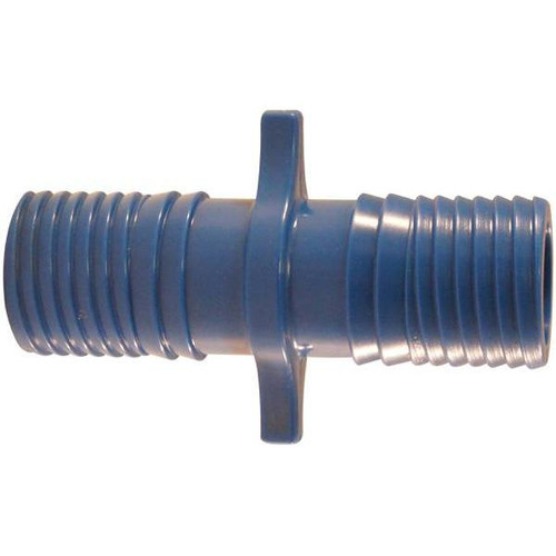 Apollo 1 In. Barb Insert Blue Twister Polypropylene Coupling Fitting