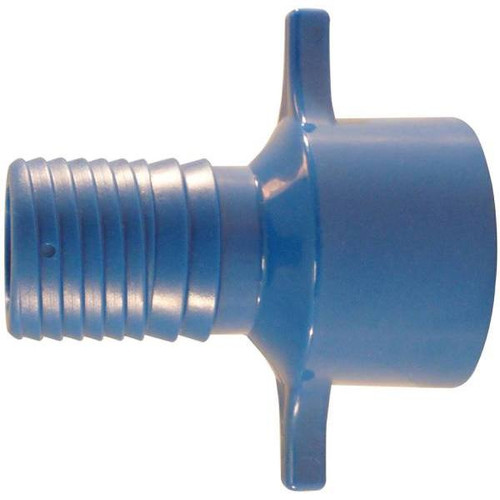 Apollo 1 In. Barb Insert Blue Twister Polypropylene X Fpt Adapter Fitting