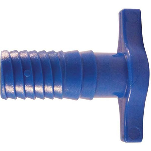 Apollo 1/2 In. Barb Insert Blue Twister Polypropylene Plug Fitting