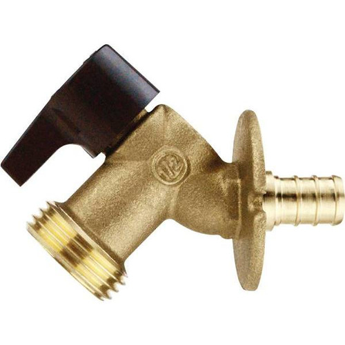 Apollo 1/2 Brass Pex-B Barb X 3/4 Garden Hose Thread Quarter-Turn Sillcock