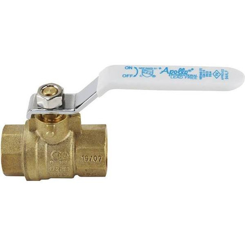 Apollo 1/2 X 1/2 Lead Free Brass Fnpt X Fnpt Full-Port Ball Valve