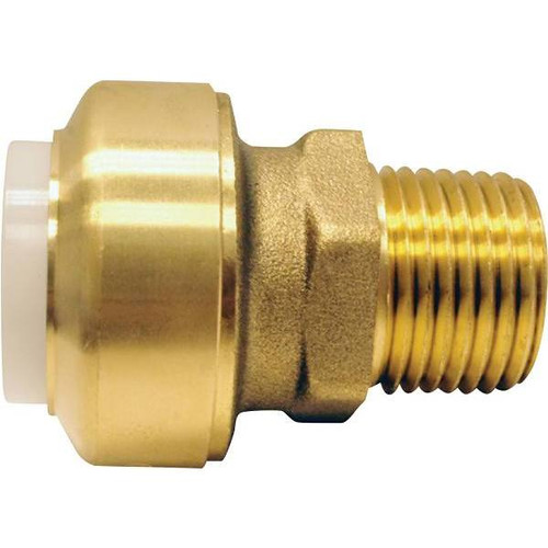 Tectite 1/2 In. IPS Push-To-Connect X 1/2 In. Cts Brass Male Pipe Thread Adapter