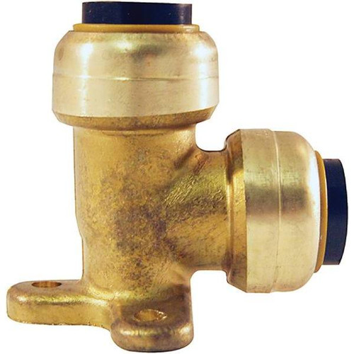 Tectite 1/2 In. Brass Push-To-Connect 90 Deg. Drop Ear Elbow