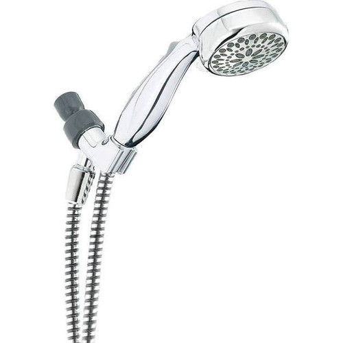 Delta 7-Spray Patterns 1.75 GPM 3.38 In. Wall Mount Handheld Shower Head (Chrome)
