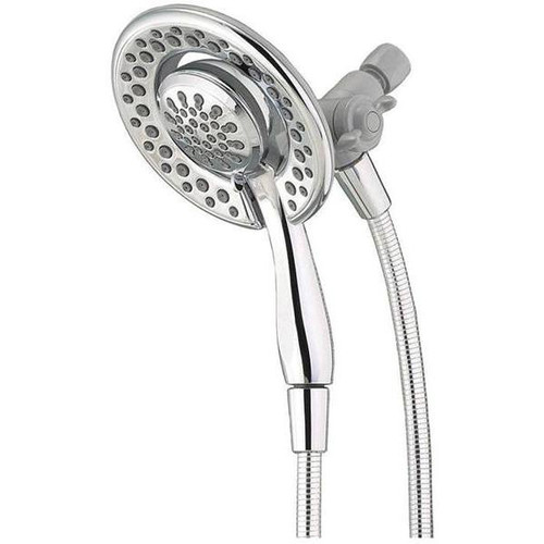 Delta In2ition 4-Spray Patterns 1.75 GPM 6.13 In. Wall Mount Dual Shower Heads In Chrome