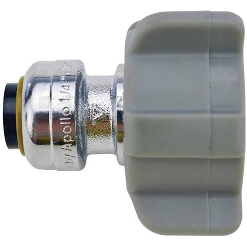 Tectite 1/4 In. Chrome Plated Brass Push-To-Connect X 7/8 In. Female Ballcock Toilet Straight Connector