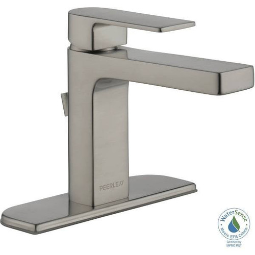 Peerless Xander Single-Hole Single-Handle Bathroom Faucet (Brushed Nickel)