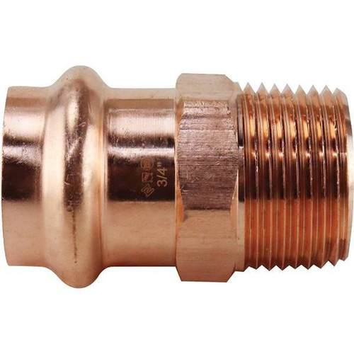 Apollo 3/4 In. X 3/4 In. Copper Press X Mpt Male Adapter