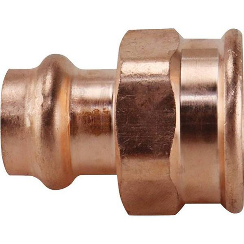 Apollo 1/2 In. X 3/4 In. Copper Press X Fpt Female Adapter