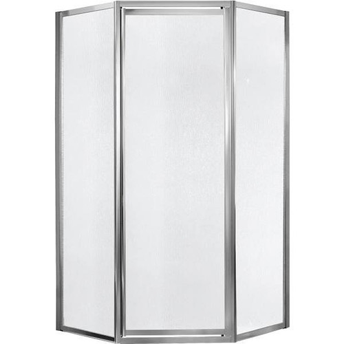 Craft + Main Tides 16-3/4 In. X 24 In. X 16-3/4 In. X 70 In. Shower Door (Silver/Obscure Glass)