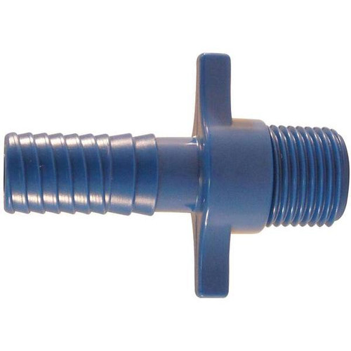 Apollo 1/2 In. Barb Insert Blue Twister Polypropylene X Mpt Adapter Fitting