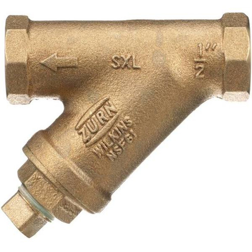 Zurn 1/2 In. Sxl Wye Type Strainer Lead Free (Cast Bronze)