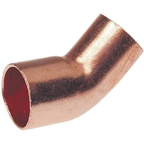 Nibco Wrot Copper 45-Degree Ftg X C Fitting Elbow, 3/4", Package Of 25
