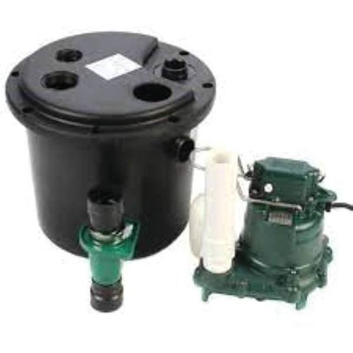1/3 HP Submersible Sump Pump System Drain Pump W/ Basin