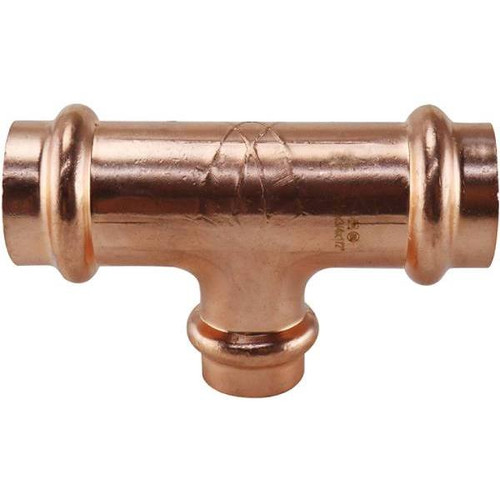 Apollo 3/4 In. X 3/4 In. X 1/2 In. Copper Press Reducing Tee Fitting