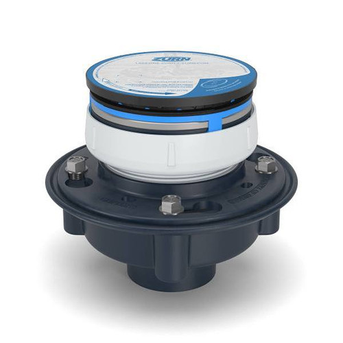 Zurn Ez1 Abs Floor Drain 5" Round Nickel Bronze Strainer 2" X 3" Bottom Outlet