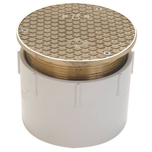 Zurn Co2450 Adjustable Floor Cleanout Nickel Top 3" Abs