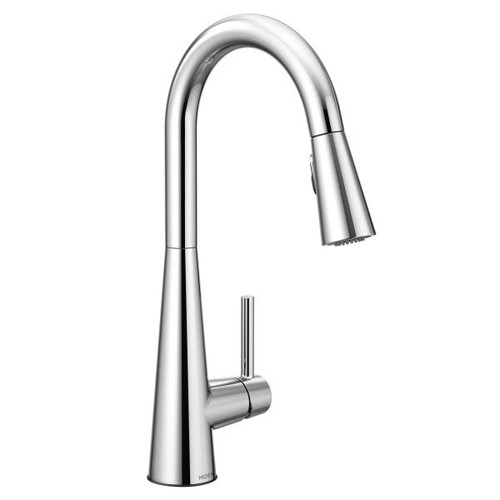 Moen Sleek Pull-Down Kitchen Faucet, 1.5 Gpm, Chrome, 1 Handle