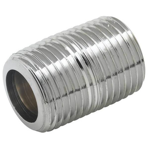 T&s Brass And Bronze 1/2" Npt Close Nipple Chrome Plated