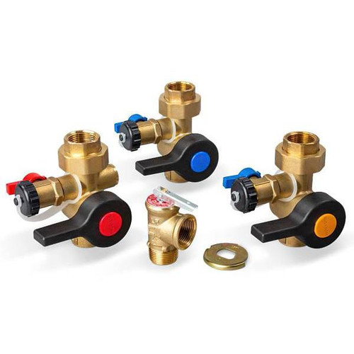 Navien 3/4" Plumb Easy Isolation 3-Valve Kit For Npe-A/Npe-A2