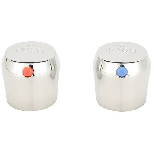 Zurn Aquaspec Hot And Cold Metering/Push Handles With Red And Blue Index Plugs