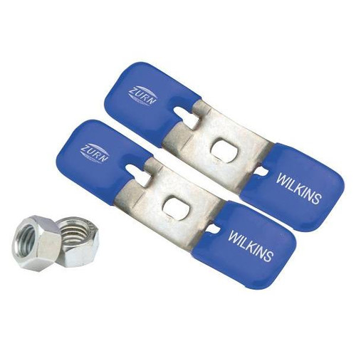 Zurn 3/4" Ball Valve Repair Handles-Pair Stainless Steel Blue Non-Potable