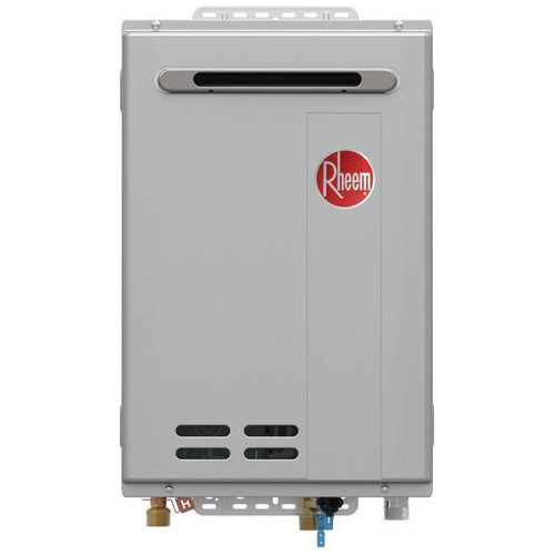 Rheem Rtg-Series 9.5 GPM High Efficiency Smart Outdoor Liquid Propane Residential Tankless Water Heater