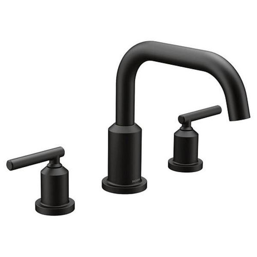 Moen Gibson 3 Handle Roman Tub Faucet In Matte Black