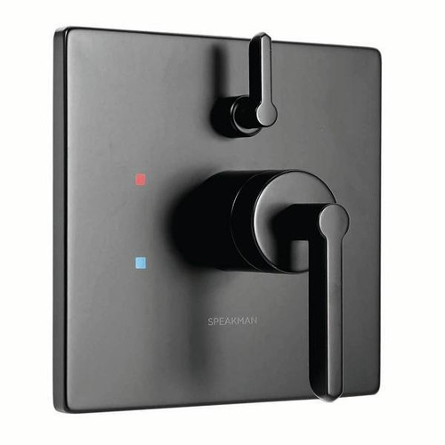 Speakman Lucid Shower Valve Trim With Diverter Matte Black
