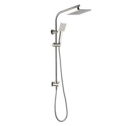 Seasons 8 In. 1.8 GPM Rainshower Handheld Showerhead, Brushed Nickel