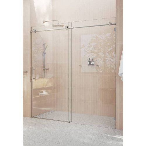 Glass Warehouse Eclipse 68"X78" Frameless Glass Shower Doors Gw-Sld-68-Bn
