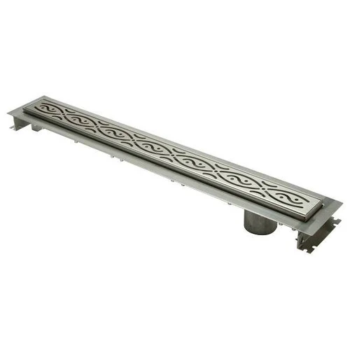 Zurn 28"showerdrain With Outlet Andserenitygrate