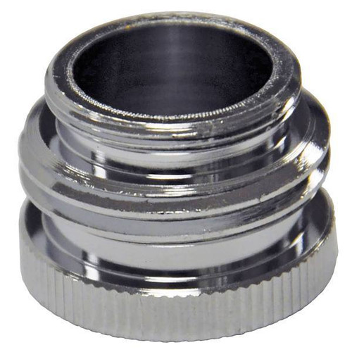 Danco 55/64"-27m / 3/4" Ghtm X 55/64"-27f Chrome Garden Hose Aerator Adapter