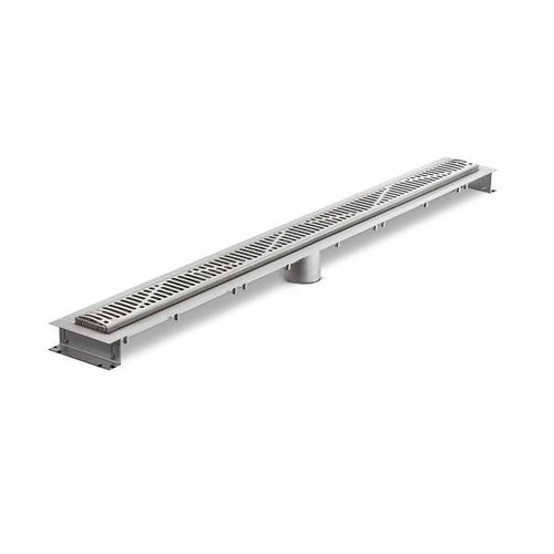 Zurn 40"Steel Linear Shower Drain With Wave Grate