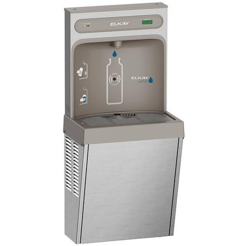 Elkay Ezh20 Surface Mount Bottle Filling Station Filtered 8gph Stainless Steel