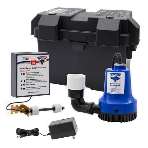 PRO Series Pumps 1000 Gph Battery Backup Sump Pump System