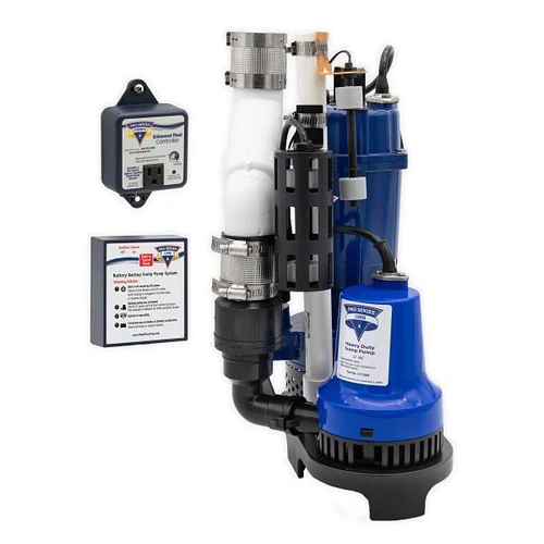 PRO Series Pumps Combination 1/3 HP Primary Battery Backup Sump Pump System