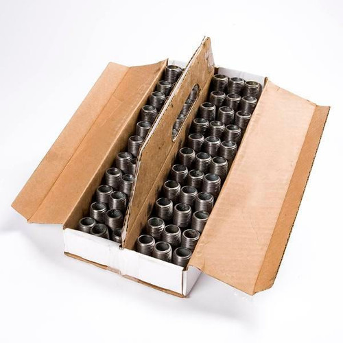 B&k  1/4" X Close-6" Galvanized Steel Schedule 40 Nipple Assortment, Package Of 66