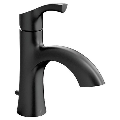 Cleveland Faucet Group Ash Matte Black One-Handle Low Arc Bathroom Faucet