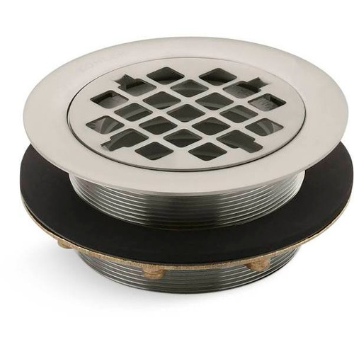 Kohler Round Shower Drain Use With Plastic Pipe Gasket Included