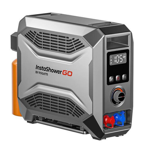 Fogatti 19k BTU Outdoor Camping Portable Propane Gas Tankless Water Heater/Pump