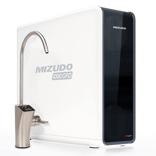 Mizudo Megaflo 1000 Gpd 9-Stage Reverse Osmosis Filtration-Smart LED Faucet