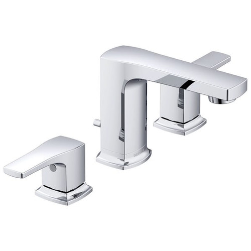 Gerber Tribune 2h Ws Lavatory Faucet W/ 50/50 Pop-Up Drain 1.2 Chrome