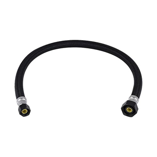 Brasscraft Matte Black 3/8" Comp X7/8" FIP X20" Braid Poly Faucet Cn Case Of 25