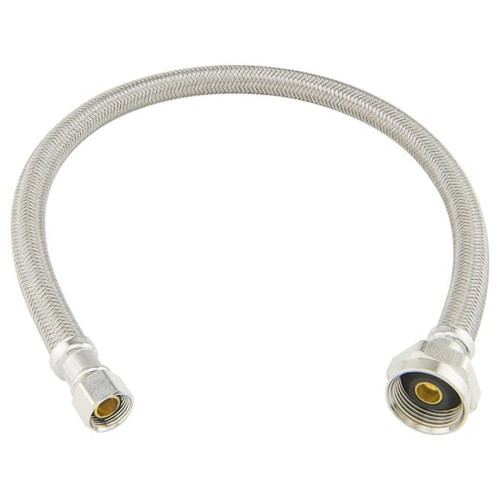 Brasscraft 3/8" Comp X7/8" Ballck Metal Nut X20" Braid Poly Toilet Cn Case Of 25