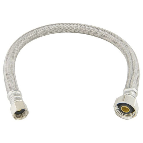 Brasscraft 3/8" Flare X1/2" FIP X16" Braided Polymer Faucet Connector Case Of 25