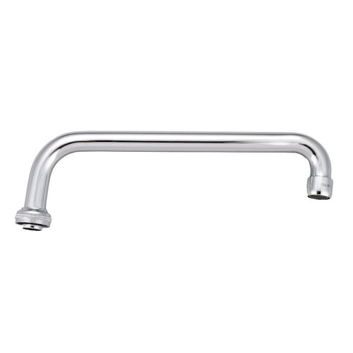 Central Brass 10" Swivel Tube Spout With Aerator