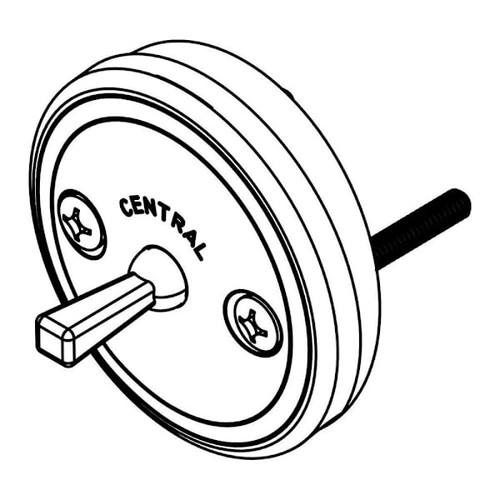 Central Brass Faceplate For Trip Lever Or Pop-Up Bath Drains