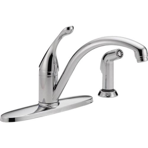 Delta Collins Single Handle Kitchen Faucet With Spray