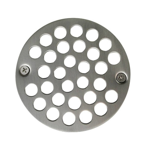 Westbrass 4" O.d. Sold Brass Shower Strainer Cover Satin Nickel